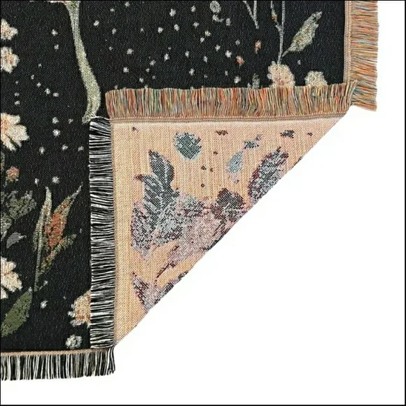 NEW! Lunar Moth Under the Moon Throw Blanket / Tapestry - Picture 5 of 7